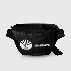 Поясная сумка Daewoo speed на темном фоне со следами шин по-гори, цвет: 3D-принт