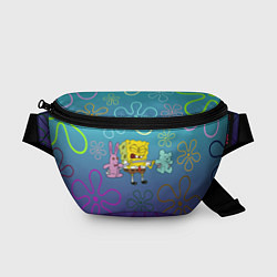 Поясная сумка Spongebob workout, цвет: 3D-принт