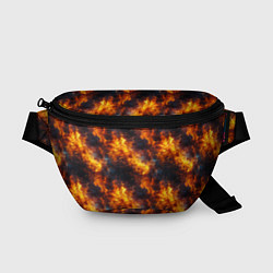 Поясная сумка Пламя огня паттерн, цвет: 3D-принт