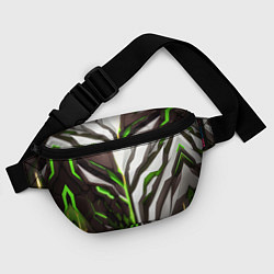 Поясная сумка Броня адская и райская зелёная, цвет: 3D-принт — фото 2