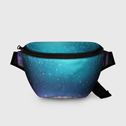 Поясная сумка Футуристичный город и конфетти, цвет: 3D-принт