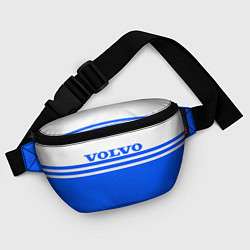 Поясная сумка Вольво - две синии полосы, цвет: 3D-принт — фото 2
