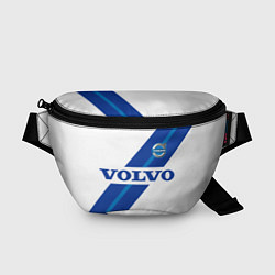 Поясная сумка Volvo - white and blue, цвет: 3D-принт
