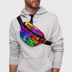 Поясная сумка Радужный кубизм, цвет: 3D-принт — фото 2