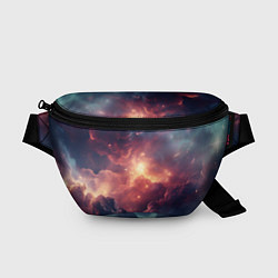 Поясная сумка Космические облака, цвет: 3D-принт