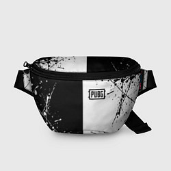 Поясная сумка Pubg чернобелые краски, цвет: 3D-принт
