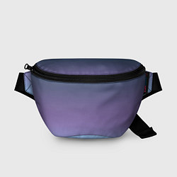 Поясная сумка Градиент синий фиолетовый голубой, цвет: 3D-принт