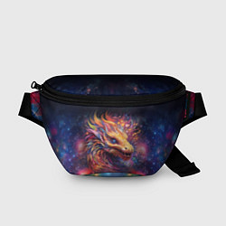 Поясная сумка Космический дракон - символ года, цвет: 3D-принт