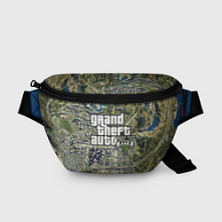 Поясная сумка GTA 5 карта, цвет: 3D-принт