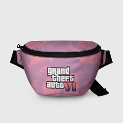 Поясная сумка GTA 6 pink, цвет: 3D-принт