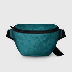 Поясная сумка Изумрудный камуфляж, цвет: 3D-принт