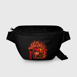Поясная сумка Танджиро в огне, цвет: 3D-принт