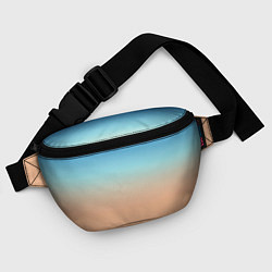 Поясная сумка Сине-бежевый градиент, цвет: 3D-принт — фото 2