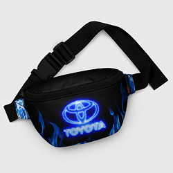 Поясная сумка Toyota neon fire, цвет: 3D-принт — фото 2