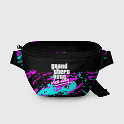 Поясная сумка GTA vice city неоновые краски, цвет: 3D-принт