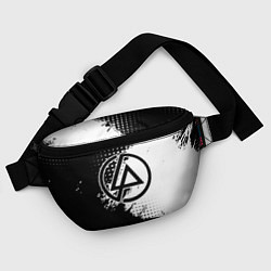 Поясная сумка Linkin park - черно-белая абстракция, цвет: 3D-принт — фото 2