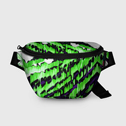 Поясная сумка Субстанция и зелёные полосы, цвет: 3D-принт