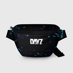 Поясная сумка Dayz текстура краски голубые, цвет: 3D-принт