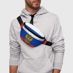 Поясная сумка Флаг России с гербом, цвет: 3D-принт — фото 2