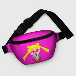 Поясная сумка Банни Цукино - Сейлор мун парная, цвет: 3D-принт — фото 2