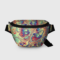 Поясная сумка Абстрактный разноцветный паттерн, цвет: 3D-принт