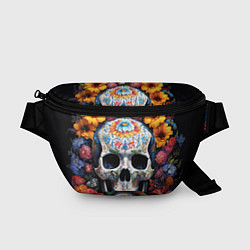 Поясная сумка Bright colors and a skull, цвет: 3D-принт