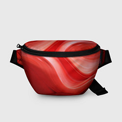 Поясная сумка Красная волна, цвет: 3D-принт