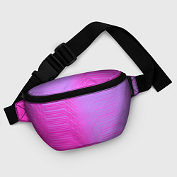 Поясная сумка Розовые градиентные линии, цвет: 3D-принт — фото 2