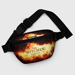 Поясная сумка The Witcher Remake в пламени огня, цвет: 3D-принт — фото 2