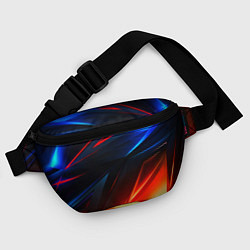 Поясная сумка Geometry stripes neon steel, цвет: 3D-принт — фото 2