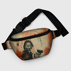Поясная сумка Джон Уик с пистолетом, цвет: 3D-принт — фото 2