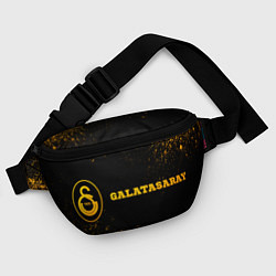 Поясная сумка Galatasaray - gold gradient по-горизонтали, цвет: 3D-принт — фото 2