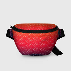 Поясная сумка Градиент оранжево-фиолетовый со звёздочками, цвет: 3D-принт