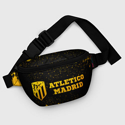 Поясная сумка Atletico Madrid - gold gradient по-горизонтали, цвет: 3D-принт — фото 2