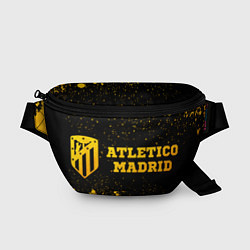 Поясная сумка Atletico Madrid - gold gradient по-горизонтали, цвет: 3D-принт