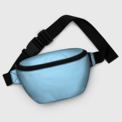 Поясная сумка Светлый голубой в белую полоску, цвет: 3D-принт — фото 2