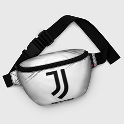 Поясная сумка Juventus sport на светлом фоне, цвет: 3D-принт — фото 2