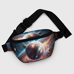 Поясная сумка Яркая необычная планета, цвет: 3D-принт — фото 2
