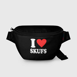 Поясная сумка I love skufs, цвет: 3D-принт
