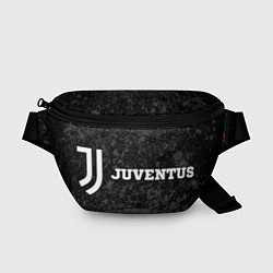 Поясная сумка Juventus sport на темном фоне по-горизонтали, цвет: 3D-принт