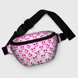 Поясная сумка Marshmello pink colors, цвет: 3D-принт — фото 2
