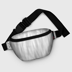 Поясная сумка Светлый серый абстрактные полосы, цвет: 3D-принт — фото 2