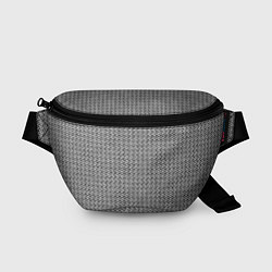 Поясная сумка Чёрно-белый текстурированный полосы, цвет: 3D-принт