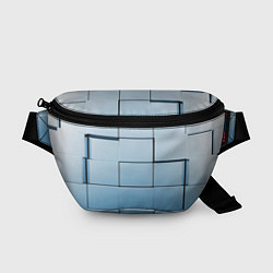 Поясная сумка Текстура кубы выпуклые, цвет: 3D-принт