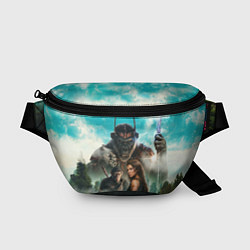 Поясная сумка Постер планета обезьян, цвет: 3D-принт