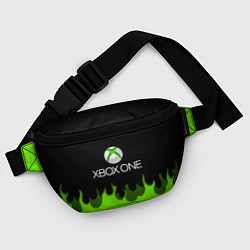 Поясная сумка Xbox green fire, цвет: 3D-принт — фото 2