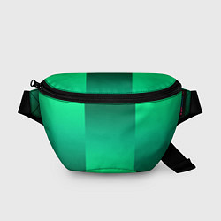 Поясная сумка Яркий зеленый градиентный комбинированный фон, цвет: 3D-принт