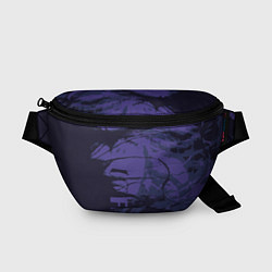 Поясная сумка Абстрактное лицо девушки на фиолетовом - abstract, цвет: 3D-принт