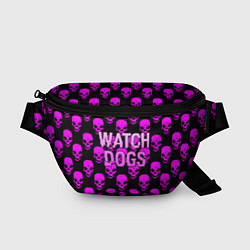 Поясная сумка Watch dogs neon skull