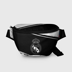 Поясная сумка Реал мадрид белое лого, цвет: 3D-принт